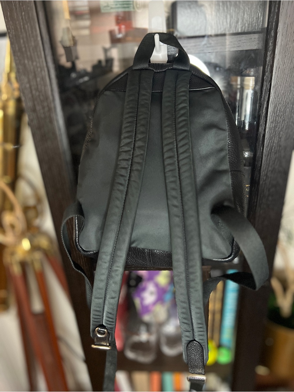 Coach Black Leather Mini Backpack with Gold Hardware - Picture 5 of 14